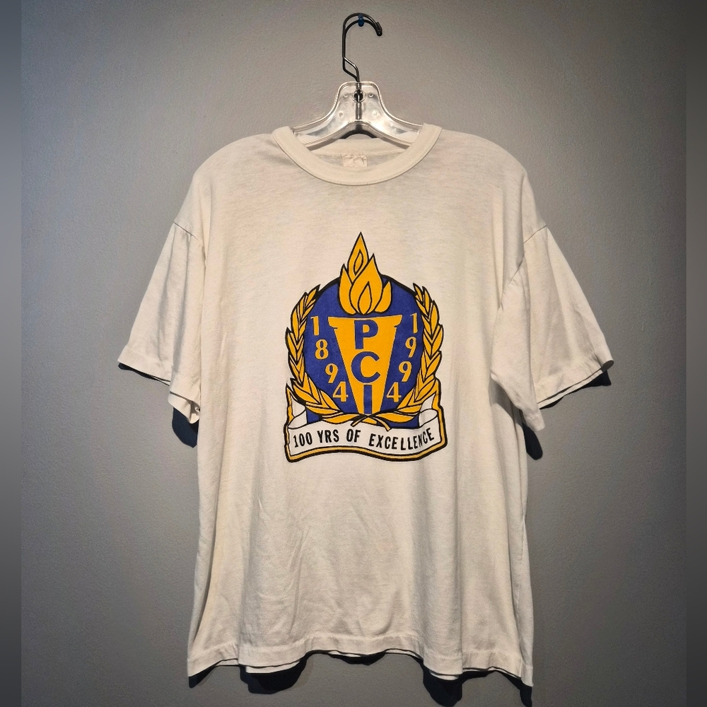 Vintage PCI 100 Years Of Excellence Graphic T-Shirt | Size XL